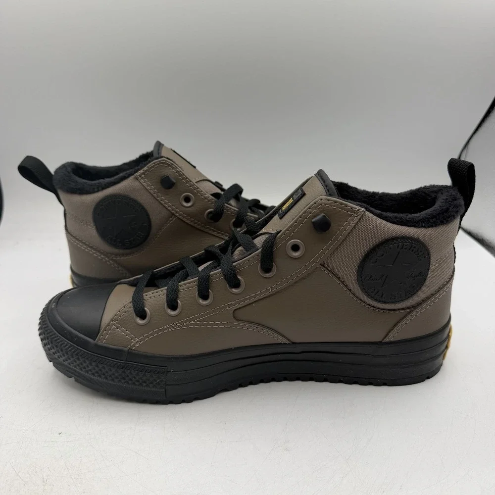 Converse Malden Street Boot Mid Shoes Mens 9 Taupe Black Water Repellent A14619C